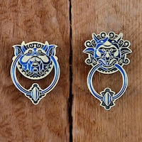 Labyrinth: Left Door Knocker Enamel Pin - Etsy