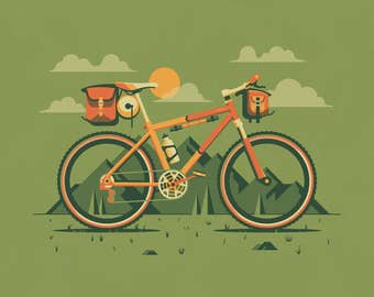 Durango (Mountain Bike 20"x16" Screen Print)