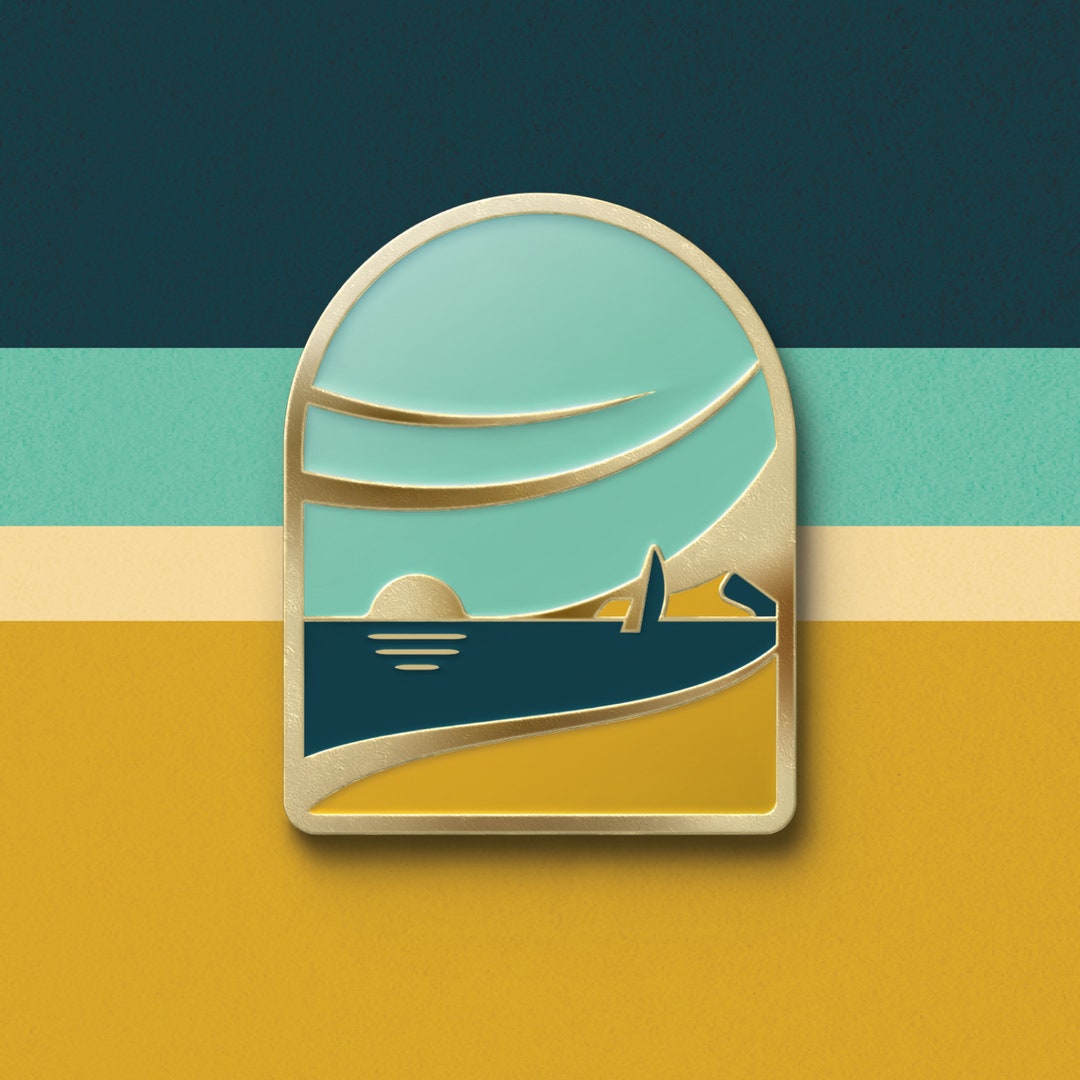 Horizons beach Enamel Pin Etsy