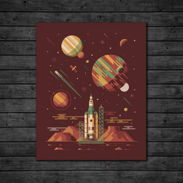 Orion (Rocket/Space 16"x20" Screen Print)