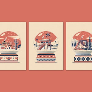 Home for the Holidays Letterpress Grußkarten