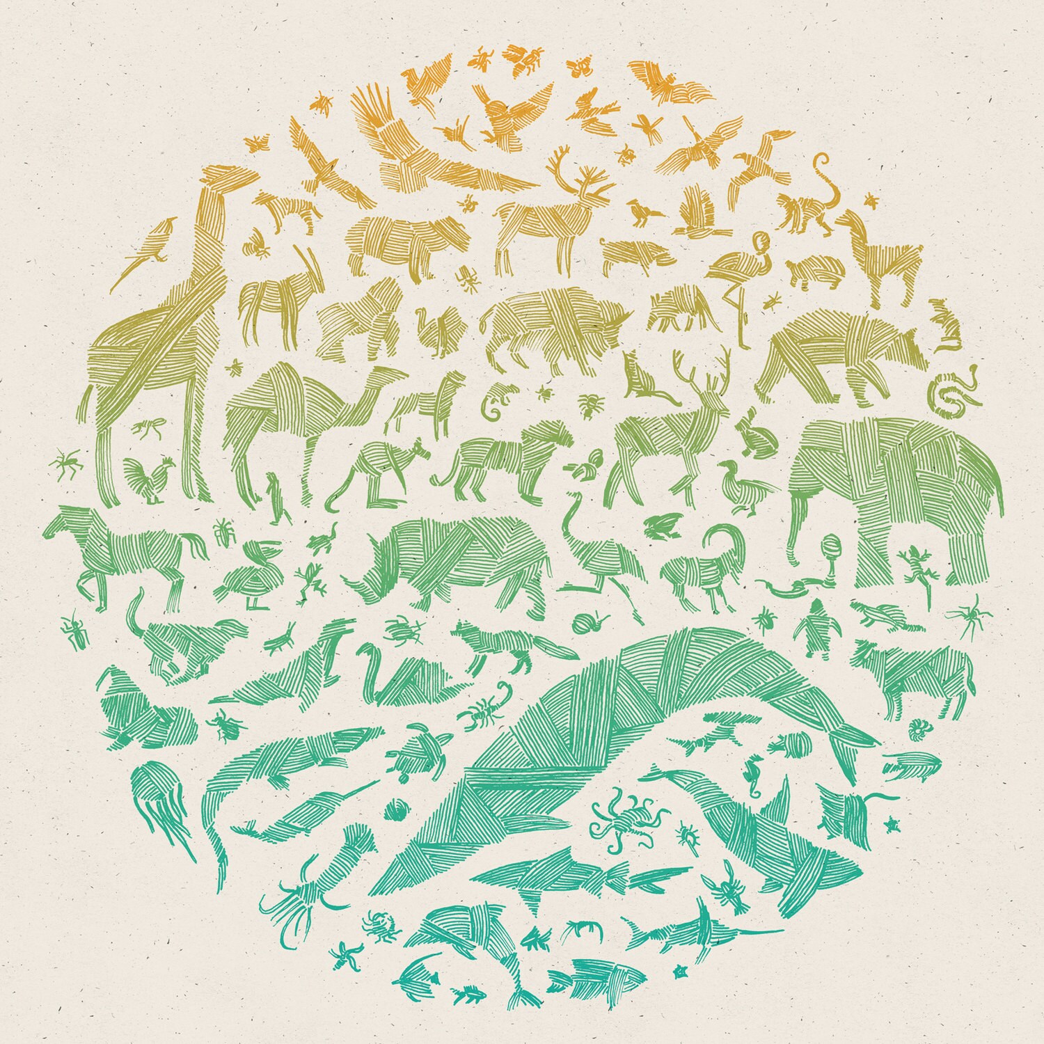 Animal Kingdom Day Art Print Etsy