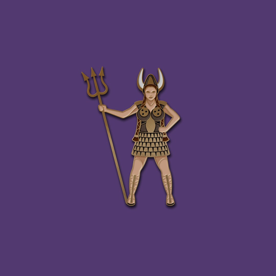 The Big Lebowski Viking Maude Enamel Pin Etsy