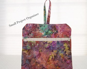 Bolsa para accesorios de punto de cruz, organizador para guardar hilos de bordar, bolsa para suministros de acolchado, bolsillo con cremallera