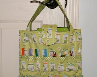 Bolsa de almacenamiento para manualidades: bolsa para colorear, tela con insectos encantadores