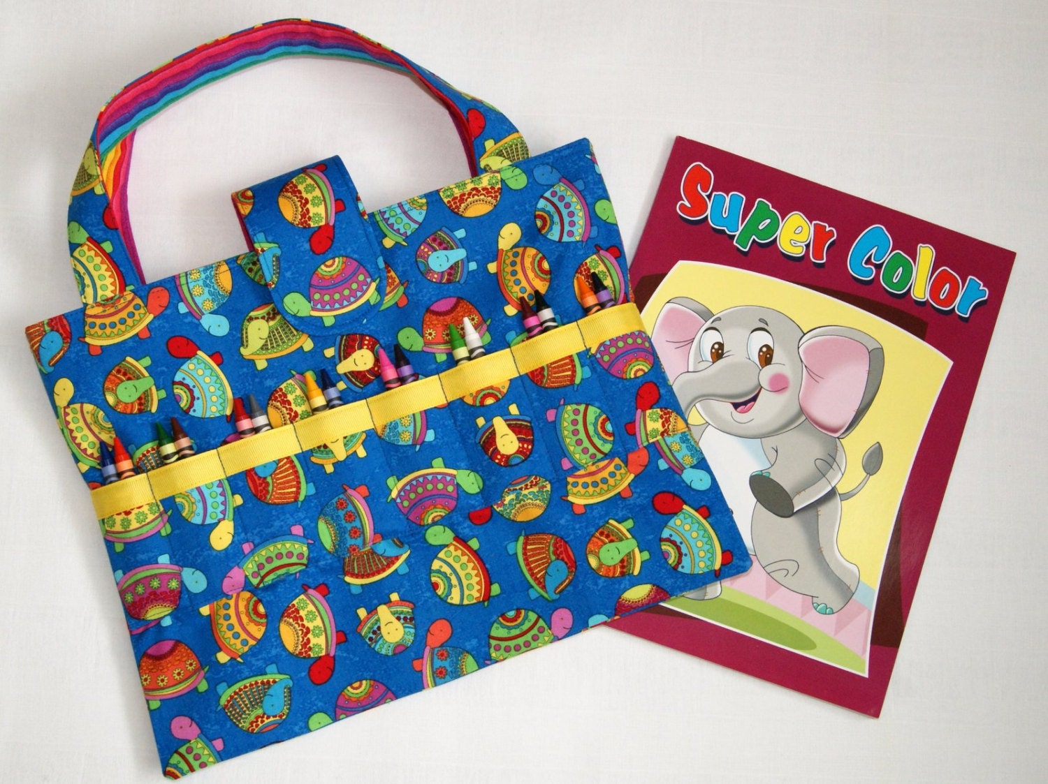 Download Child S Art Bag Coloring Book Crayon Tote Kid S Etsy