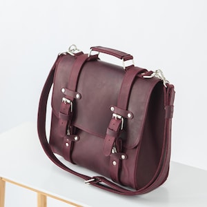 Cartable en cuir, besace, sacoche pour ordinateur portable personnalisée, sac à main pour femme, sac de travail, porte-documents en cuir, sac à bandoulière, sac d'ordinateur portable, sac de bureau