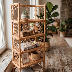 Rattan bookcase - Etsy 日本