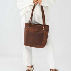 Leder Tote Bag für Frauen, extra große Schultertasche für Reisen, Weekender Tasche für Shopping, Frau Leder Arbeitstasche, Laptop Ledertasche