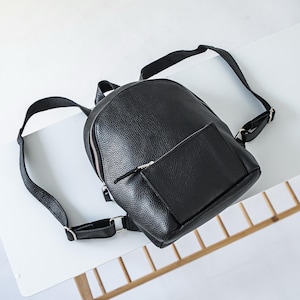 Leather Backpack, Mini Leather Bag, Small Leather Purse, Leather Shoulder Bag, Women&#39;s Leather Rucksack, Personalized Backpack, Travel Bag