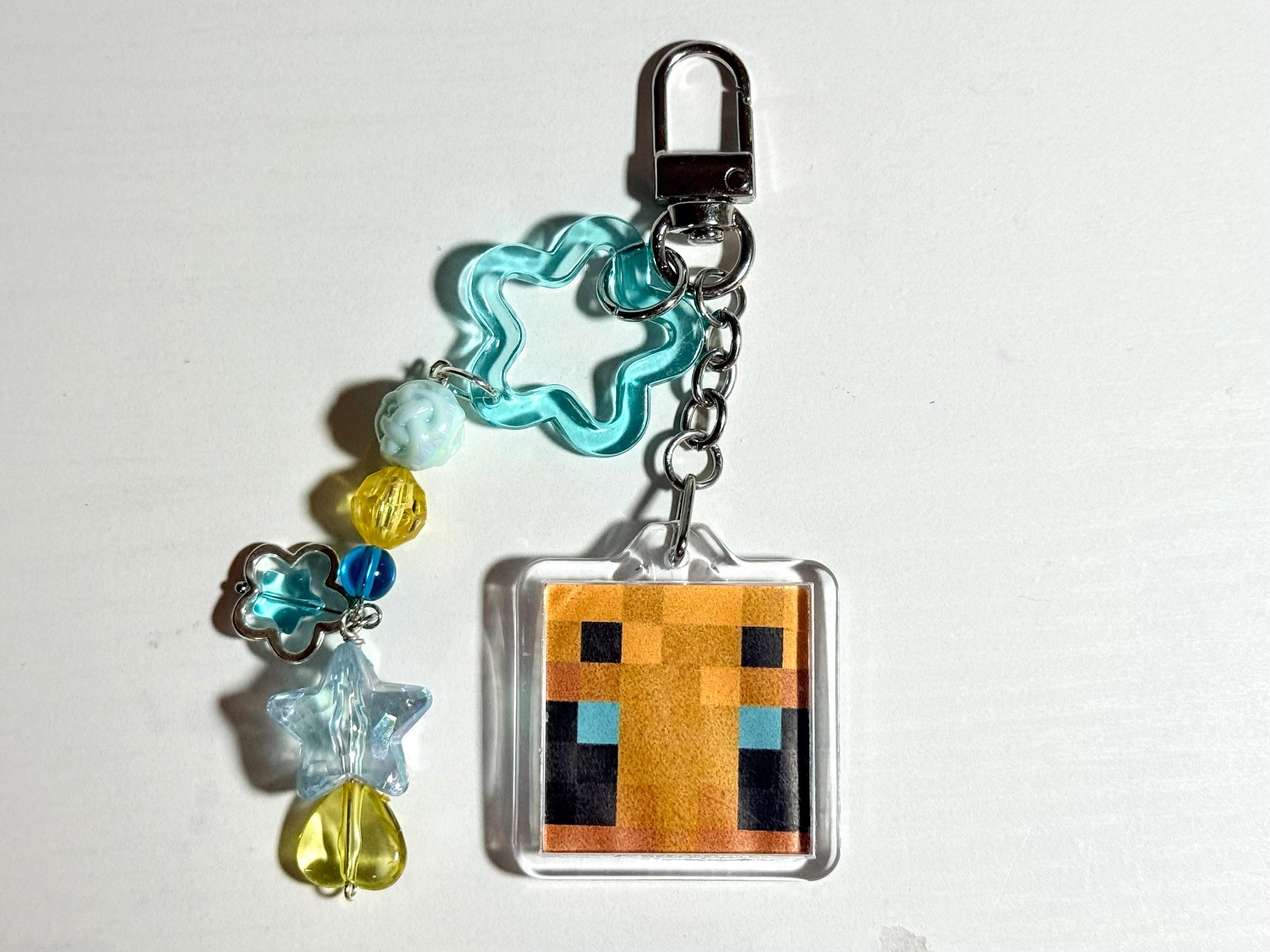Minecraft Target Keychains Minecraft // Mob Inspired Photo Keychains - Etsy