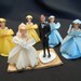 Vintage Bridal Party Cake Top Decor