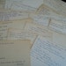 Twenty Vintage Recipe Cards...Desserts and Entree's