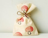 WOODLAND Party Favour Bags - Woodland/toadstool/mushroom theme, Woodland treat bag, woodland favour bag x 10