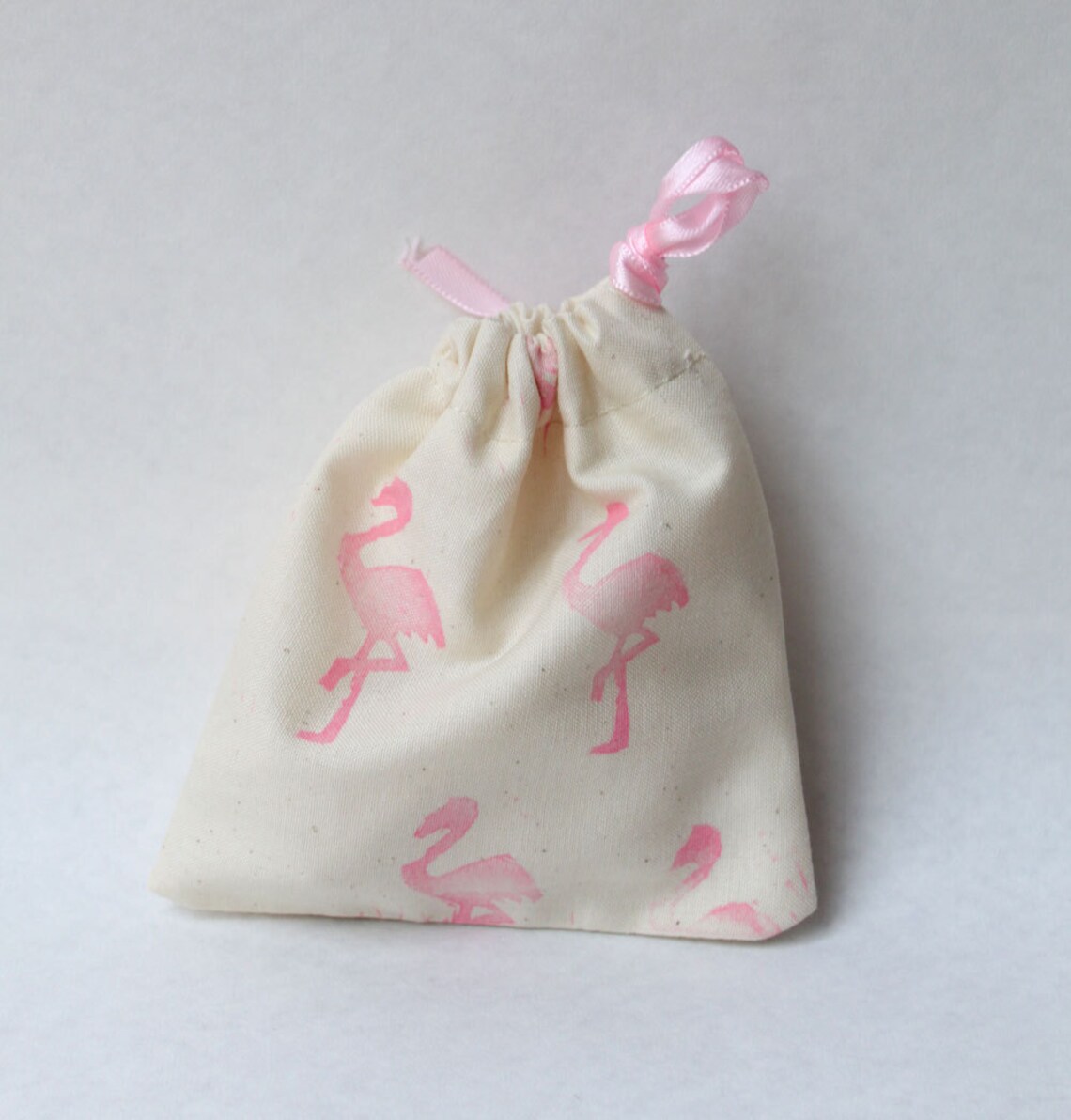 Drawstring calico Party Favour Bags Choose your own stamp Etsy