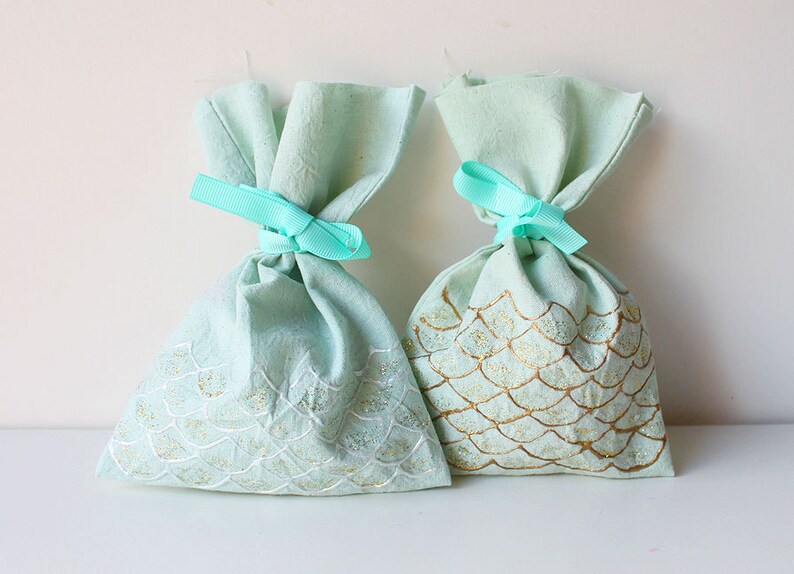 MERMAID favour bags. Mermaid gift bags Under the sea little Etsy