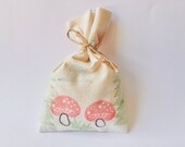 WOODLAND Party Favour Bags - Woodland/toadstool/mushroom theme, Woodland treat bag, woodland favour bag eco party bags x 10