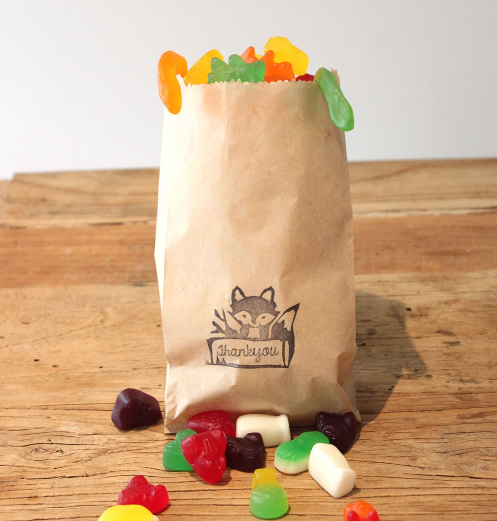 Woodland Fox LOLLY BUFFET Bags Lolly Bags Treat Bags Loot Etsy Australia
