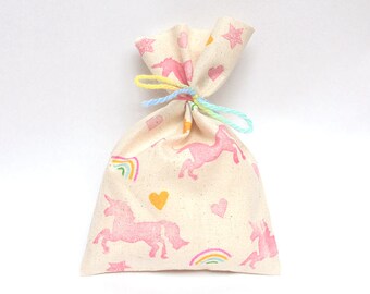 UNICORN Favour Bags - Unicorn party bags, rainbow unicorn, unicorn party, unicorn theme, unicorn favours, rainbow unicorn bags x 10