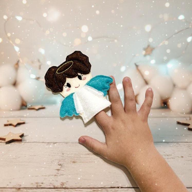 Handmade Felt Angel Finger Puppet | LIMITED SUPPLY - Etsy