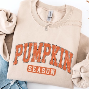 Retro Pumpkin Season Sweatshirt - Thanksgiving Gift Fall Gifts - Autumn Sweatshirt - Cute Fall Sweatshirt - Halloween Sweatshirts For Women