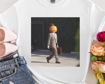 Dwight Pumpkin Head Shirt, Funny The Office Shirt, Retro TV Show Shirt, Pumpkin Head Halloween Tee, Pumpkin Head Shirt, Funny Halloween Gift