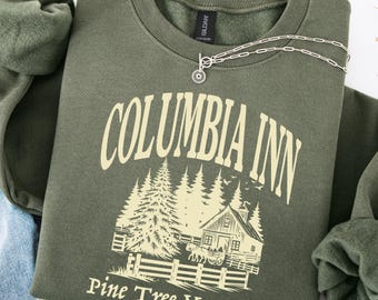 Columbia Inn Pine Tree Vermont Christmas Sweatshirt, Christmas Movie Sweatshirt, A White Christmas Sweatshirt, Winter Crewneck Sweatshirt