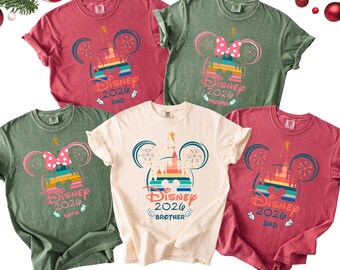 Disney 2026 Personalization Shirts, Disney Family Shirts, Disneyworld 2026 Family Shirts, Disney Vacation 2026 Trip Shirt, Disney shirt
