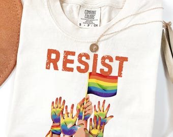 Retro Save PBS Shirt, Resist Equality Shirt, Save Public Broadcasting Shirt, Equal Rights, LGBTQ Shirt, Resist Pride Shirt, Comfort Color