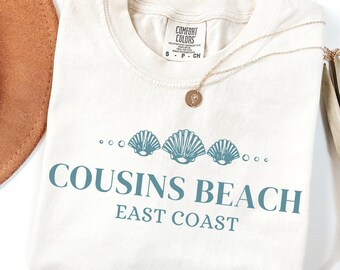 Cousins Beach Shirt,The Summer I Turned Pretty Shirt,East Coast Beach,Coastal Shirt,Comfort Colors Shirt,Retro Shell Shirt,Beach Vacation