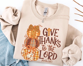 Christian Jesus Cross Fall Sweatshirt, Thankful Grateful Leopard Pumpkin Season Shirt, Jesus Faith tshirt, Give Thanks to the Lord Sweater