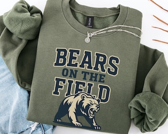 Bears Mascot Sweatshirt, Favorite Team Shirts, Bear Football Team Shirts, Bear Team Sweatshirt, Bears School Spirit, Bears Mascot Shirt