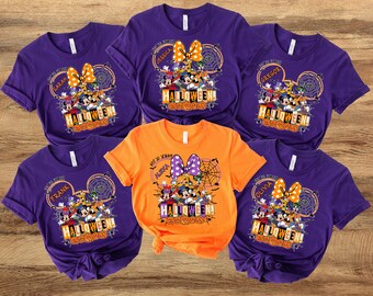 Disney Halloween 2025 Shirt, Custom Disney Halloween Matching Shirt, Disney Family Halloween Shirt, Halloween Party Shirt, Disneyland Shirt