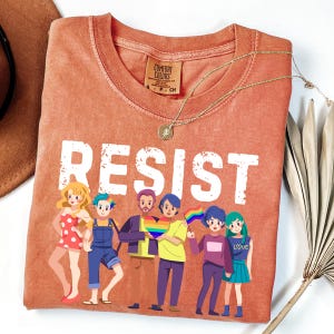 Save PBS LGBTQ Shirt, Comfort Colors Resist Pride Shirt, Political Protest Shirt, Save Public Broadcasting, Equal Rights Shirt, Hand Off PBS