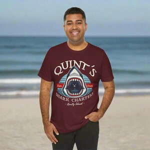 QUINT&#39;S Shark Charters Unisex T-Shirt Version 1