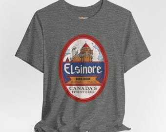 Elsinore Beer Strange Brew Movie Fans Bob & Doug McKenzie Unisex Tee, T-Shirt, Gift for Fans of Classic Comedy Movies, Funny Graphic Shirt,