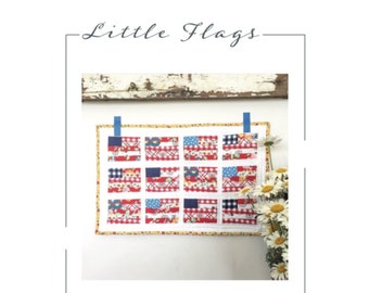 Little Flag Mini Quilt PDF PATTERN/Wall Hanging/Placemat