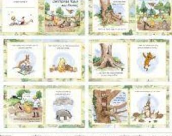 Classic Winnie the Pooh and Friends SOFT BOOK PANEL -  Panel for you to make a soft book-  as shown in the photo