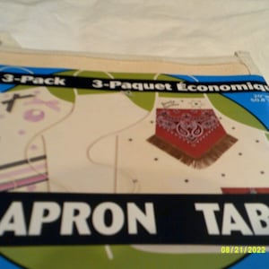 Rare Package of Apron Panels for Craft Projects-100% Cotton- - pack of 3