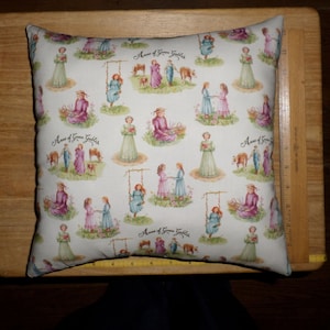 Small Decorative Cotton Fabric Pillow Handmade from ANNE of GREEN GABLES purchased licensed fabric