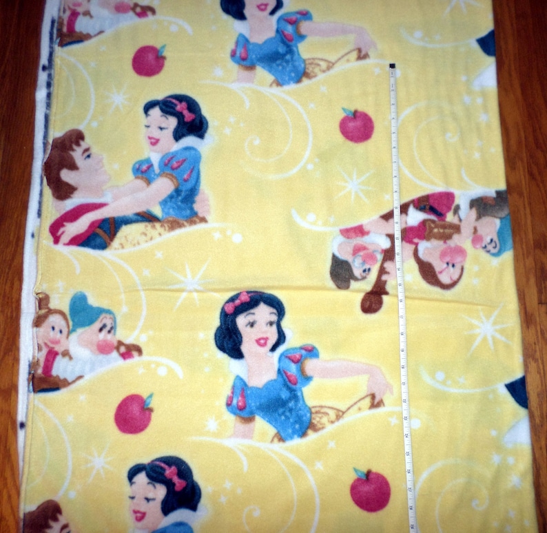 FLEECE Disney Snow White Characters FLEECE Fabric 1 Etsy