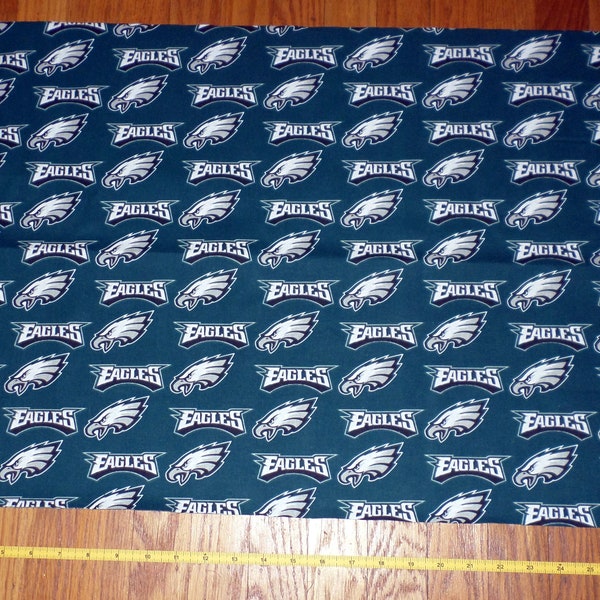 PHILADELPHIA EAGLES FOOTBALL Team - Cotton fabric - 18" x 58"  - dated 2003 - selling by the 1/2 yard