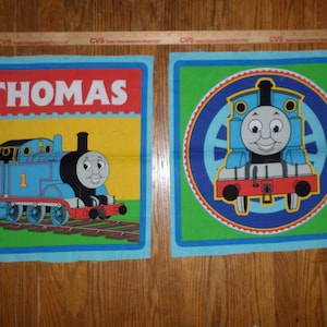 Thomas the Tank Engine Cotton Fabric Pillow Panels - 17&quot; x 17&quot; - already cut