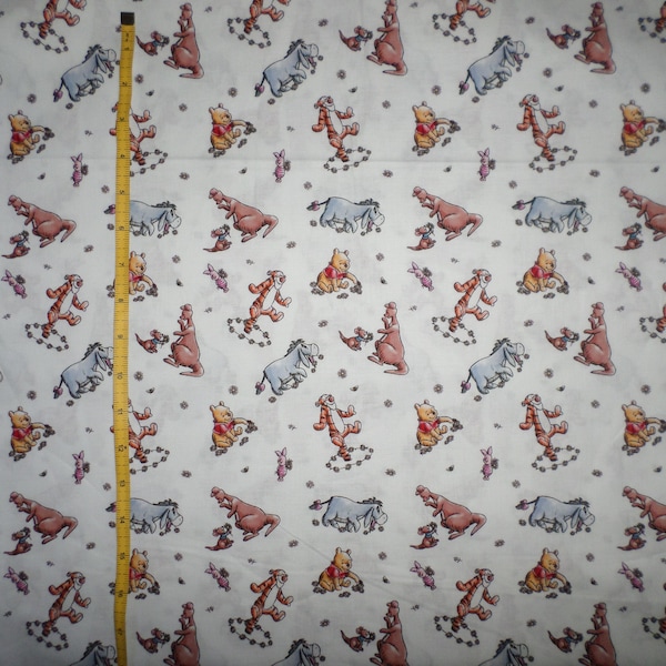 New Disney Winnie The Pooh and Friends Cotton Fabric - selling by the yard