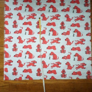 New Clifford The Big Red Dog and Friends - Characters Cartoon Cotton Fabric - 1 yard