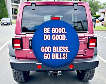 Go Bills Spare Tire Cover: Waterproof Polyester, SUV Truck RV
