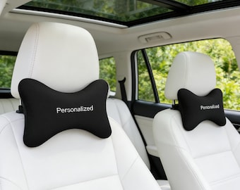 Almohada de viaje para coche personalizada, cómoda almohada cervical para conducir, accesorios para coche