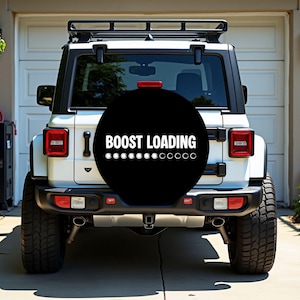 Funny Spare Tire Cover, Boost Loading, Waterproof Tire Cover for Wrangler, Bronco, RV, Camper, Truck, Car Accessories, Car Wheel Cover
