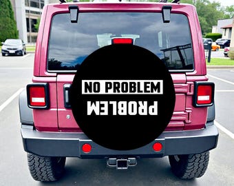 Funny "No Problem" Spare Tire Cover: Waterproof Car RV Accessory