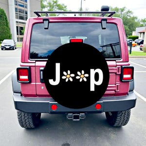 Daisy Spare Tire Cover, Waterproof & Dustproof Spare Tire Cover for SUV, CRV, Truck, RV, Camper, Trailer, Motorcycle, Daisy Car Accessory